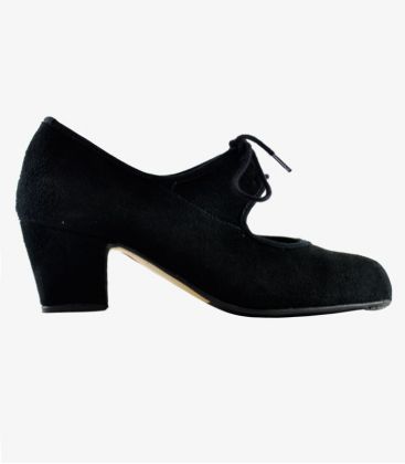 trainning flamenco shoes semiprofessional - - TAMARA High Semiprofessional - Suede Lace Cuban heel
