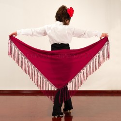 Châle foire uni/imprimé/lacé modèle Châle pour danser (essai) TAMARA Violet