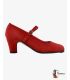 trainning flamenco shoes semiprofessional - - High Semiprofessional Suede - Strap TAMARA