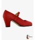 zapatos de flamenco para ensayo semiprofesionales - - Semiprofesional Superior TAMARA - Ante Correa