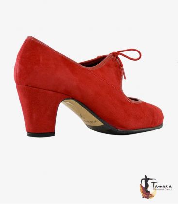 zapatos de flamenco para ensayo semiprofesionales - - Semiprofesional Superior TAMARA - Ante Cordones