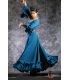 robes de flamenco 2019 pour femme - Vestido de flamenca TAMARA Flamenco - Robe de flamenca Estepona Bleu Dentelle