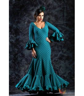 trajes de flamenca 2019 mujer - Roal - Traje de sevillanas Zafiro