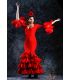 robes de flamenco 2019 pour femme - Vestido de flamenca TAMARA Flamenco - Robe de flamenca Estepona Rouge