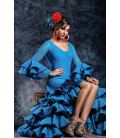 Robe de flamenca Graciela Bleu