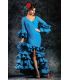 robes de flamenco 2019 pour femme - Vestido de flamenca TAMARA Flamenco - Robe de flamenca Graciela Bleu