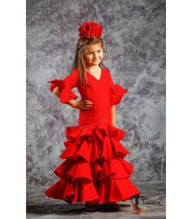 trajes de flamenca 2019 nina - Roal - Vestido de gitana Estepona Rojo