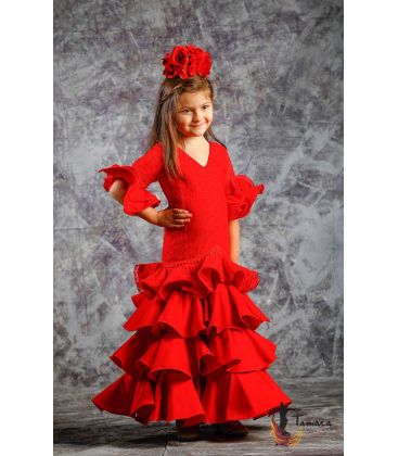 trajes de flamenca 2019 nina - Vestido de flamenca TAMARA Flamenco - Vestido de gitana Estepona Rojo