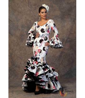 trajes de flamenca 2019 mujer - Aires de Feria - Vestido de sevillanas Brisa estampado