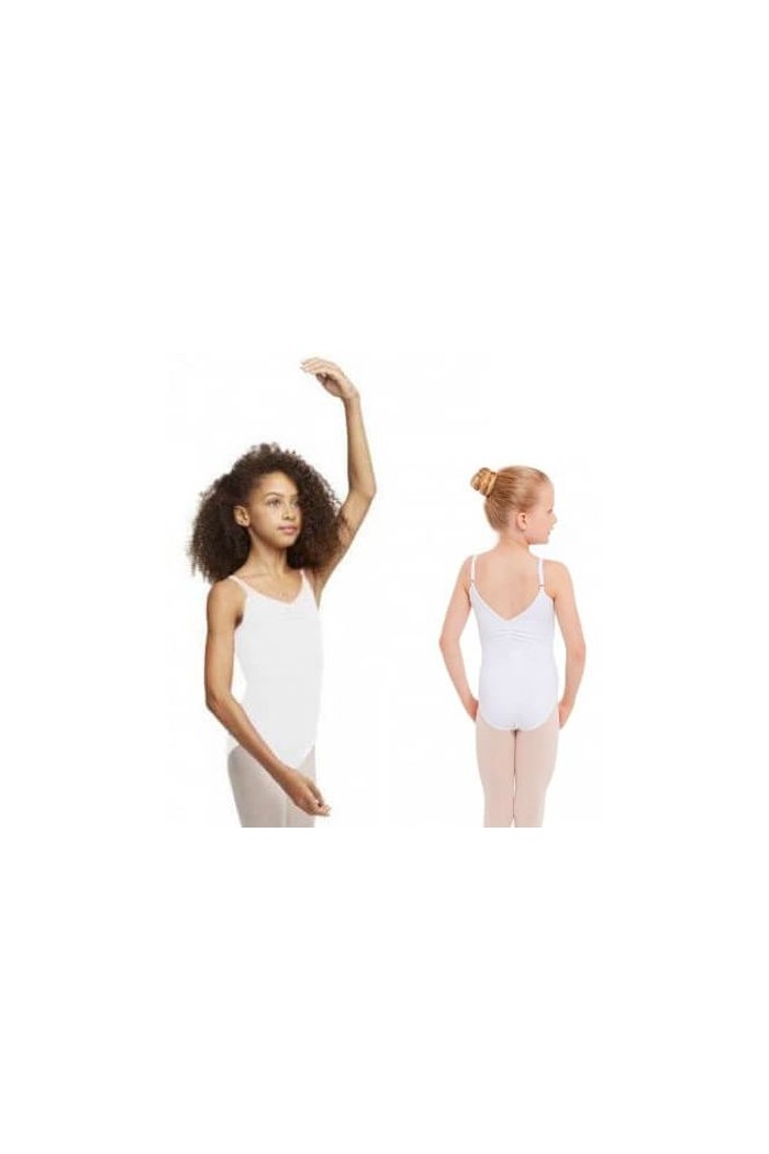 Danse classique et de ballet  modèle Body doublé pour fille, ballet et danse Capezio TC0052C Blanc