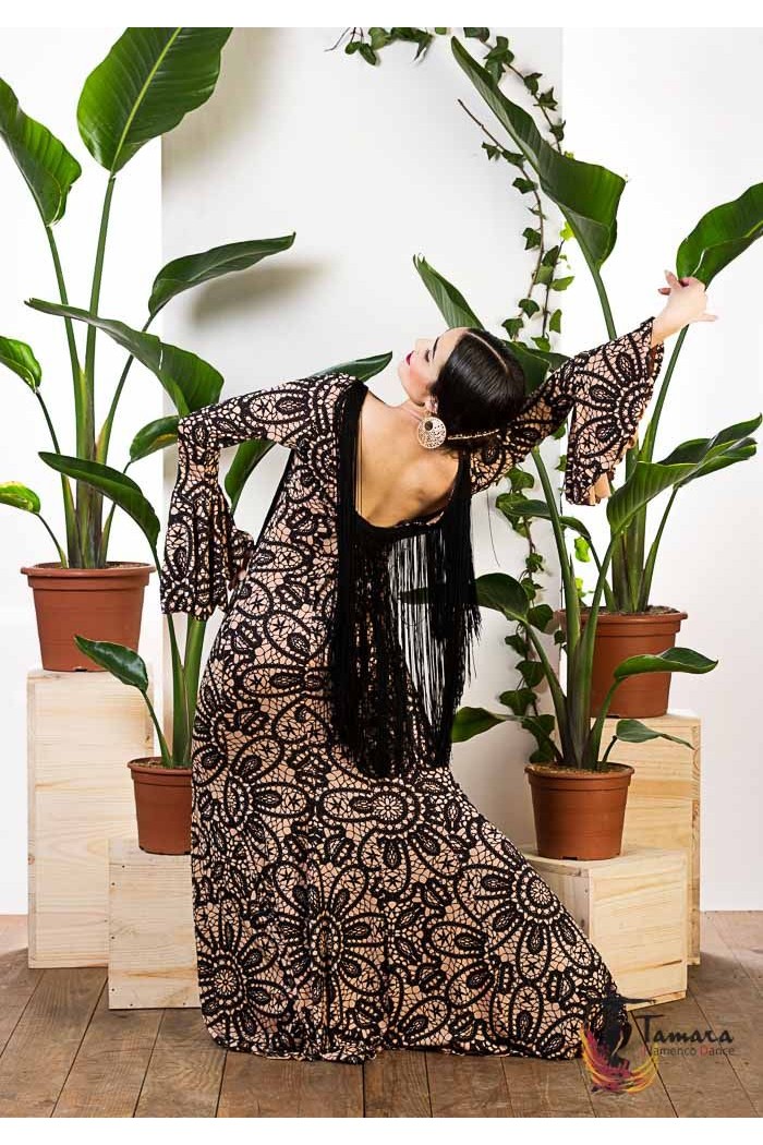  Flamenco dresses WOMAN model Alicia Dress - Elastic point Printed Colourful floral print