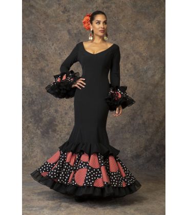 robes de flamenco 2019 pour femme - Aires de Feria - Robe de flamenca Piropo Noir