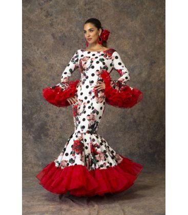 trajes de flamenca 2019 mujer - Aires de Feria - Vestido de gitana Relente Lunares