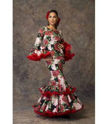 woman flamenco dresses 2019 - Aires de Feria - Flamenca dress Primavera Flowers