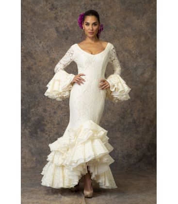robes de flamenco 2019 pour femme - Aires de Feria - Robe de flamenca Brisa Ivory