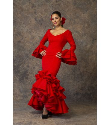 robes de flamenco 2019 pour femme - Aires de Feria - Robe de flamenca Brisa Rouge