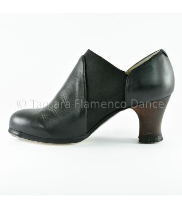 flamenco shoes professional for woman - Begoña Cervera - arraigo black leather interior
