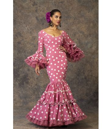 trajes de flamenca 2019 mujer - Aires de Feria - Vestido de flamenca Romance Rosa