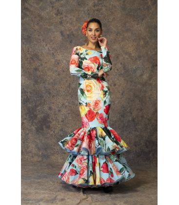trajes de flamenca 2019 mujer - Aires de Feria - Traje de sevillanas Capricho Rosas
