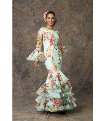 trajes de flamenca 2019 mujer - Aires de Feria - Vestido de gitana Abril Encaje