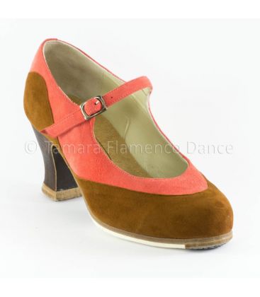 flamenco shoes professional for woman - Begoña Cervera - Binome special suede front