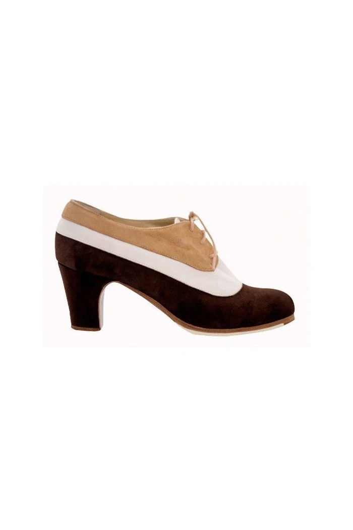 Begoña Cervera Flamenco shoes - Professionals model Flamenco shoes Blucher Tricolor 
