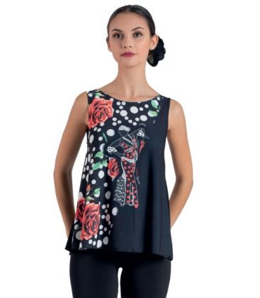 bodycamiseta flamenca mujer en stock - - Camiseta flamenca - Diseño 21