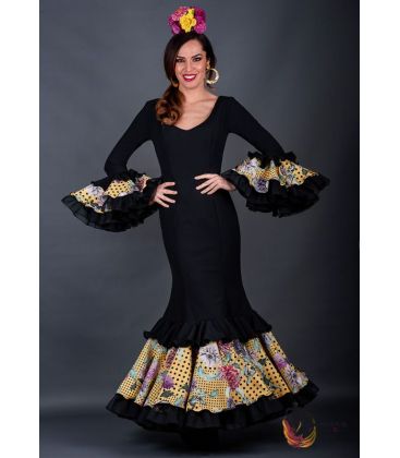 trajes de flamenca 2019 mujer - - Traje de flamenca Carolina Negro