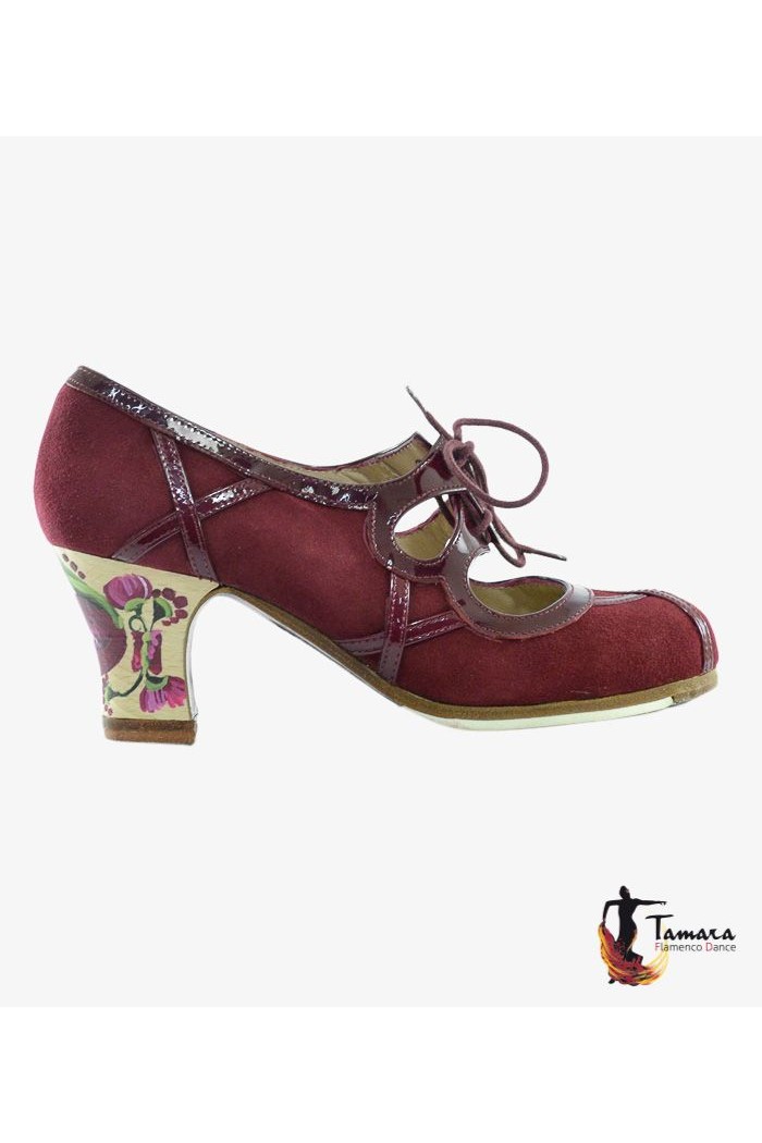 Zapatos de flamenco Profesionales modelo Zapatos de flamenco Barroco Cordones 