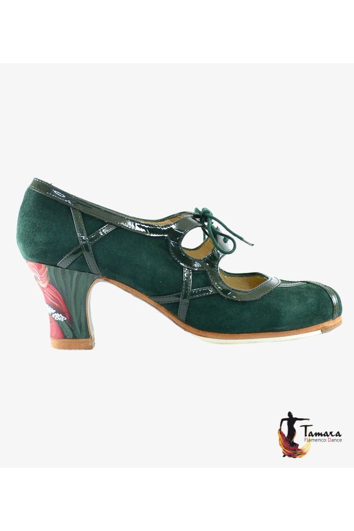 Chaussures professionnelles de flamenco modèle Chaussures de flamenco Barroco Cordones 