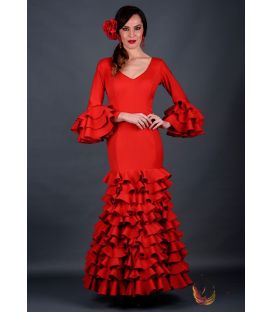 trajes de flamenca mujer en stock envío inmediato - Roal - Talla 40 - Hortensia (Igual foto)