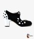 in stock flamenco shoes professionals - - Lola ( En Stock ) professional flamenco shoe with polka dots