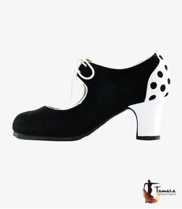 chaussures professionnels en stock - - Lola ( En Stock ) chaussure de flamenco professionnel à pois