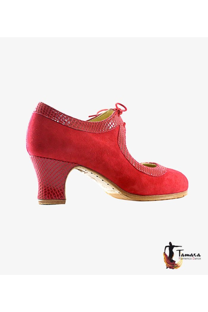 Tamara Flamenco shoes - Professionals model Flamenco shoes Tiento Red