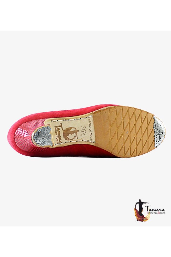 Tamara Flamenco shoes - Professionals model Flamenco shoes Tiento Red
