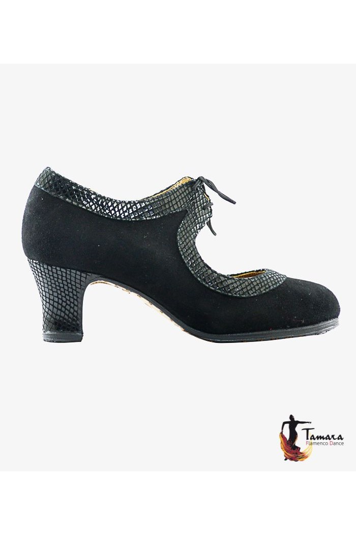 Zapatos de flamenco Profesionales Tamara modelo Zapatos de flamenco Tiento Negro