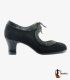 Tiento ( In Stock ) professional flamenco shoe leather and snake - in stock flamenco shoes professionals - Tamara Flamenco