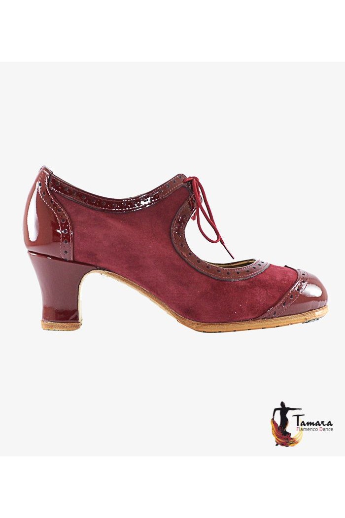 Tamara Flamenco shoes - Professionals model Flamenco shoes Bolero Bordeaux