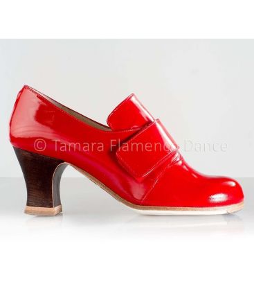 zapatos de flamenco profesionales personalizables - Begoña Cervera - Goya charol rojo