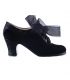 zapatos de flamenco profesionales personalizables - Begoña Cervera - Ingles coco ante negro