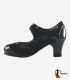zapatos de flamenco profesionales en stock - - La Lupi Alegria - Ante y charol