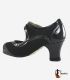 zapatos de flamenco profesionales en stock - - La Lupi Alegria - Ante y charol