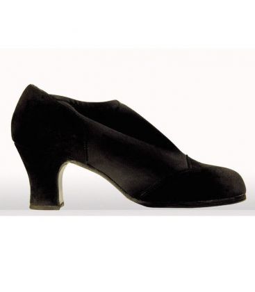 flamenco shoes professional for woman - Begoña Cervera - Suave for woman black suede