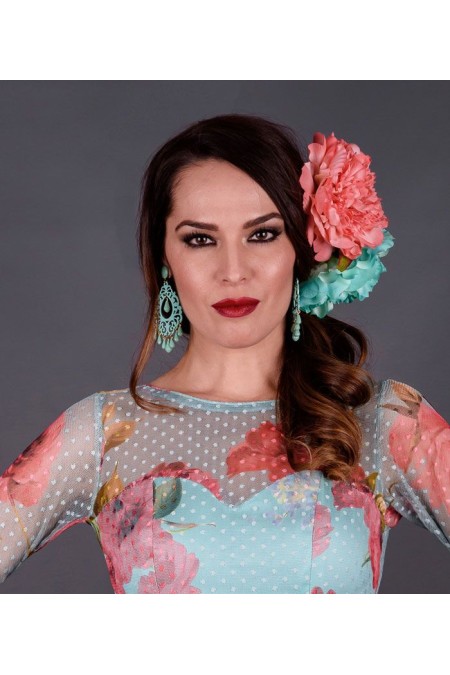 Boucles d'oreilles de flamenco modèle Boucles d'oreilles 39 - Acétate Pistache