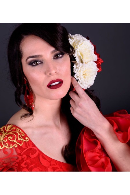 Pendientes de Flamenca modelo Pendientes 38 - Nacar Nacar Clasico