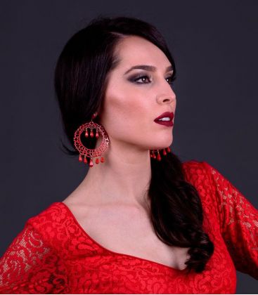 boucles d oreilles de flamenco sur demande - - Boucles d'oreilles 40 - Acétate