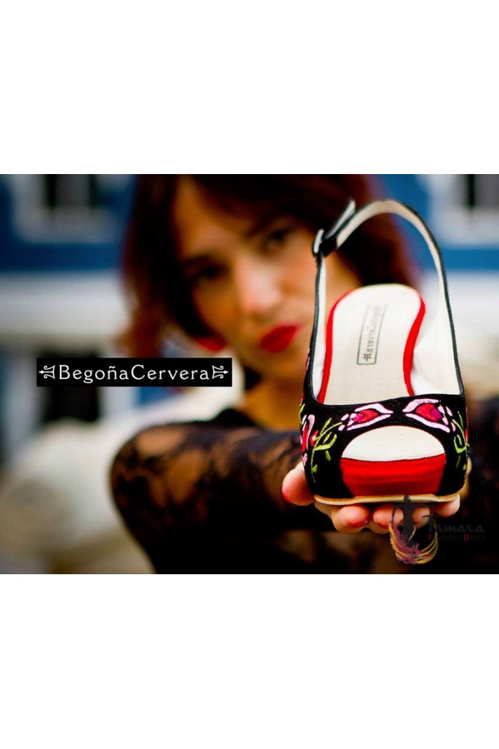 Chaussures de rue flamenco Begoña Cervera Begoña Cervera modèle Bordado Rue I 