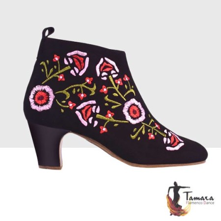 Chaussures de rue flamenco Begoña Cervera Begoña Cervera modèle Botin Broderie Rue