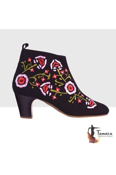 Chaussures de rue flamenco Begoña Cervera Begoña Cervera modèle Botin Broderie Rue 