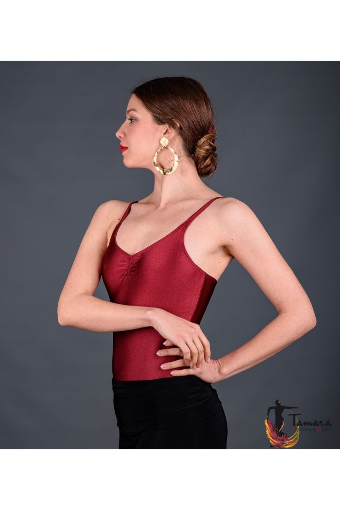 Body/Camiseta flamenca MUJER modelo Body flamenco Tronio - Lycra Rojo